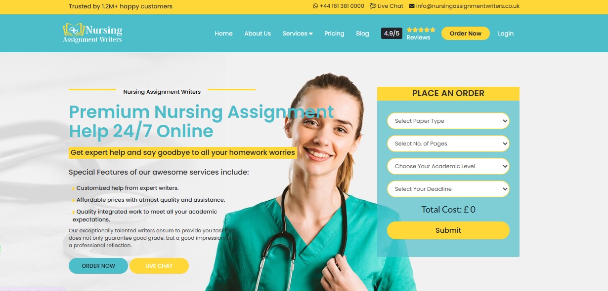 Cover Nursing Assignment Writers UK