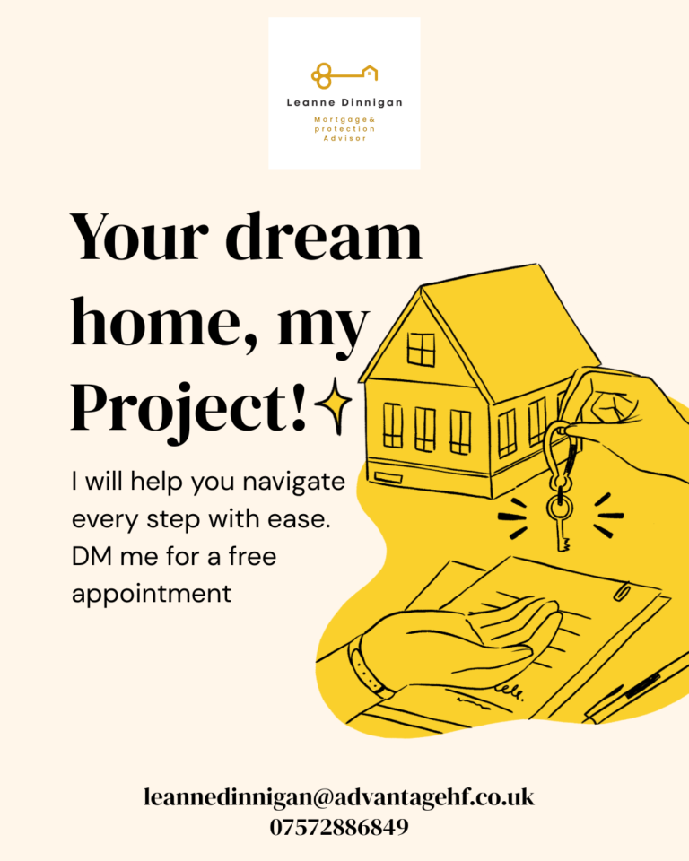 Cream and Yellow Illustrated Real Estate Instagram Post png 768x960