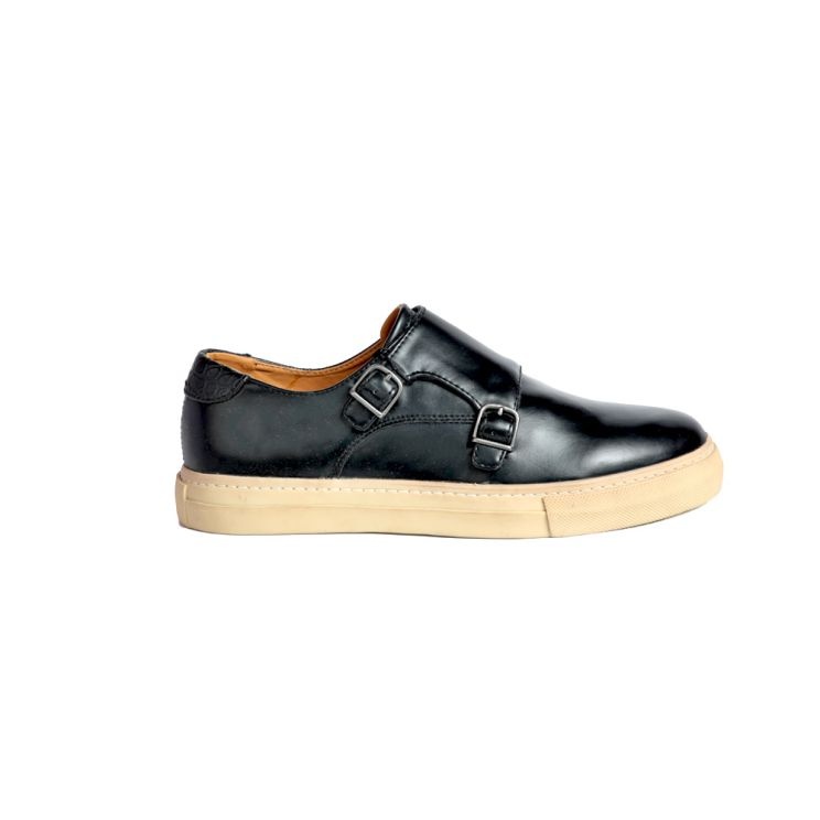 DLM 177 Zara Monk Strap Leather Shoes 1