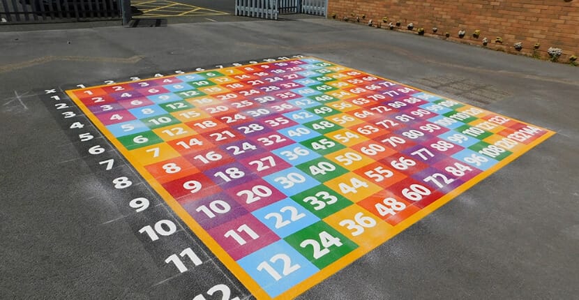 Preformed Thermoplastic Playground Markings