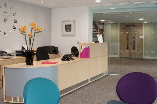 client entrance to therapy rooms