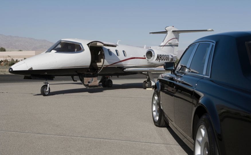 private jet transfer image